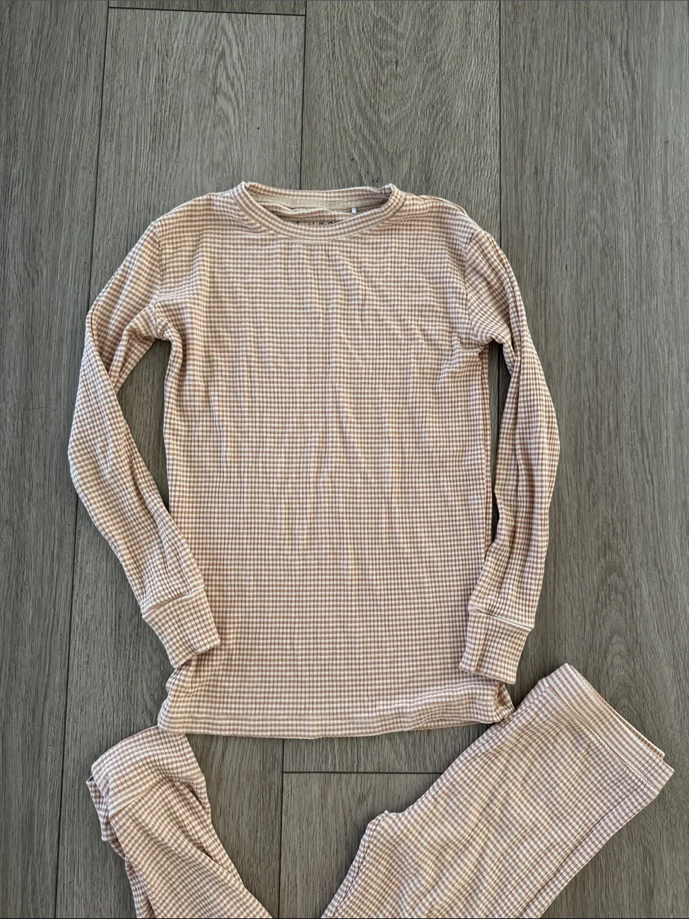 Brave Little Ones bamboo ribbed pajama set size 6-8 years